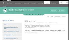 
							         Welcome Parents / Useful Links - Hendry County Schools								  
							    