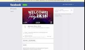 
							         Welcome Party 2018 - Facebook								  
							    