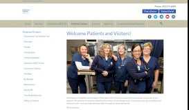 
							         Welcome Patients and Visitors! - Waterbury Hospital								  
							    