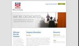 
							         Welcome Rite Aid Investors - Broadridge Corporate Issuer Solutions, Inc								  
							    