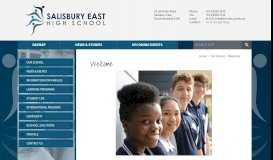 
							         Welcome - Salisbury East High School								  
							    