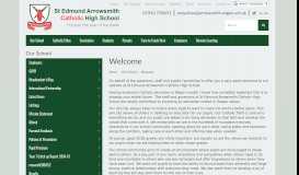 
							         Welcome | St Edmund Arrowsmith Catholic High School								  
							    