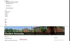
							         Welcome, Student Accounts - Wesleyan University								  
							    