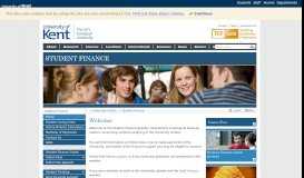
							         Welcome - Student Finance - University of Kent								  
							    
