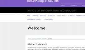 
							         Welcome | The City College of New York								  
							    