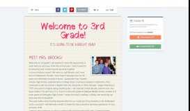 
							         Welcome to 3rd Grade! | Smore Newsletters								  
							    