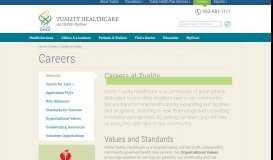 
							         Welcome to a Career at Tuality : Tuality Healthcare								  
							    