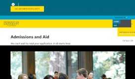 
							         Welcome to Admissions — Dominican University of California								  
							    