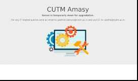 
							         Welcome To AMASY :: CUTM								  
							    
