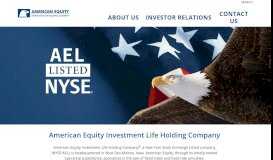 
							         Welcome to American Equity Investment Life Holding Company								  
							    