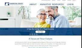 
							         Welcome to American Equity Investment Life Insurance Company								  
							    