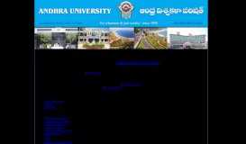 
							         Welcome to Andhra University, Visakhapatnam, India								  
							    