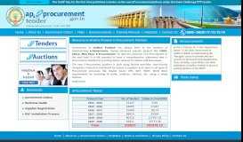 
							         Welcome to AP E-Procurement Portal - Govt of Andhra Pradesh								  
							    