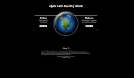 
							         Welcome to Apple Sales Training								  
							    