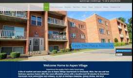 
							         Welcome to Aspen Village Apartments in Cincinnati, Ohio!								  
							    