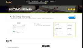
							         Welcome to Audit.ldschurch.org - LUFAS - Website data analysis								  
							    