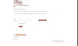 
							         Welcome to Berkshire County Arc Shiftboard Login Page								  
							    