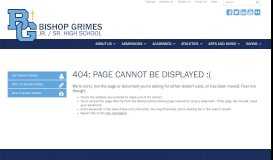 
							         Welcome to Bishop Grimes: Closings/Delays								  
							    