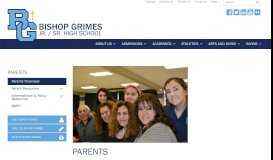 
							         Welcome to Bishop Grimes: Parents								  
							    