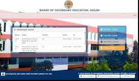 
							         WELCOME TO BOARD OF SECONDARY EDUCATION, ASSAM								  
							    