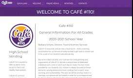 
							         Welcome to Café #110! | Café #110								  
							    