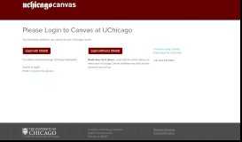 
							         Welcome to Canvas at UChicago								  
							    
