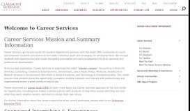
							         Welcome to Career Services | Claremont McKenna College								  
							    