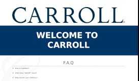 
							         Welcome to Carroll Management								  
							    