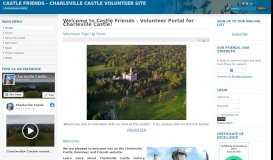 
							         Welcome to Castle Friends - Volunteer Portal for Charleville Castle!								  
							    