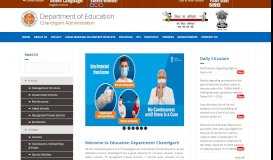 
							         Welcome to Chandigarh Education | Department of Education ...								  
							    