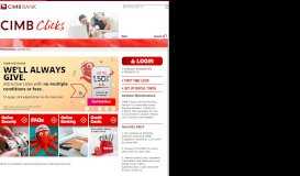 
							         Welcome to CIMB Internet Banking								  
							    