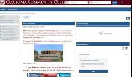 
							         Welcome to Coahoma Community College | Portal								  
							    