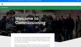 
							         Welcome to Commissioning | Channel 4								  
							    
