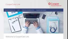 
							         Welcome to CooperCare Link – Cooper University Health Care								  
							    