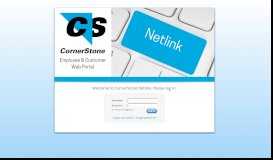 
							         Welcome to CornerStone Netlink. Please log in.								  
							    