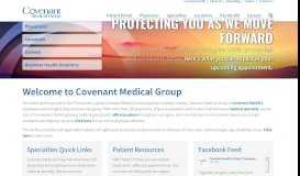 
							         Welcome to Covenant Medical Group | A Proud Member of Covenant ...								  
							    