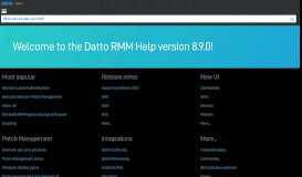 
							         Welcome to Datto RMM Online Help!								  
							    