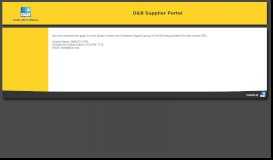 
							         Welcome to D&B Supplier Portal								  
							    