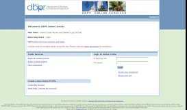 
							         Welcome to DBPR Online Services (login.login)								  
							    