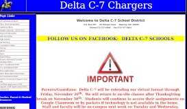 
							         Welcome To Delta C-7 School District								  
							    