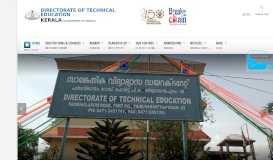 
							         Welcome to Directorate of Technical Education Kerala.								  
							    