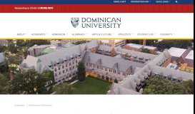 
							         Welcome to Dominican | Dominican University								  
							    