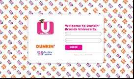 
							         Welcome to Dunkin' Brands University								  
							    