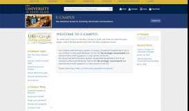 
							         Welcome to e-Campus - University of Rhode Island								  
							    