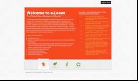 
							         Welcome to e-Leave | Free Online Leave Management System								  
							    