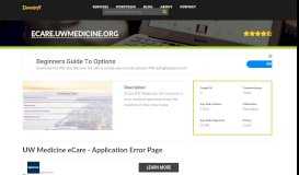 
							         Welcome to Ecare.uwmedicine.org - UW Medicine eCare ...								  
							    