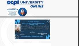 
							         Welcome to ECPI Online								  
							    