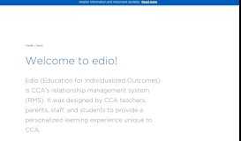 
							         Welcome to edio! - Commonwealth Charter Academy								  
							    