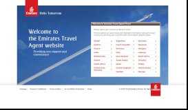 
							         Welcome to Emirates Travel Agent Portal								  
							    