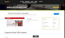 
							         Welcome to Employee.con-way.com - Employee Portal | XPO Logistics								  
							    